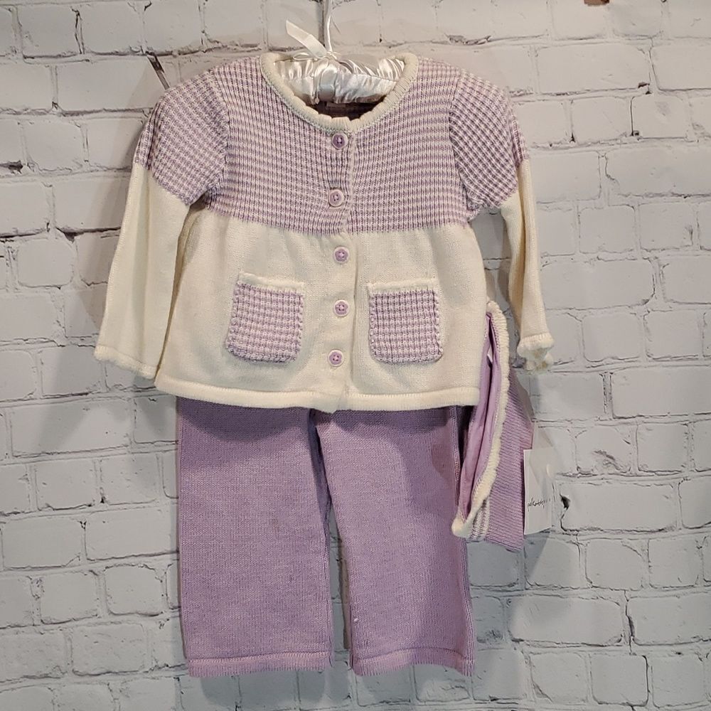 Polkatots 3 to 6 month sweater outfit NWT
